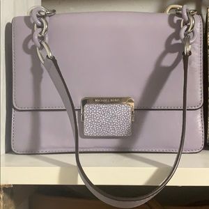 Michael Kors light purple clutch/shoulder purse